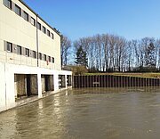 A hydropower plant in the sunshine