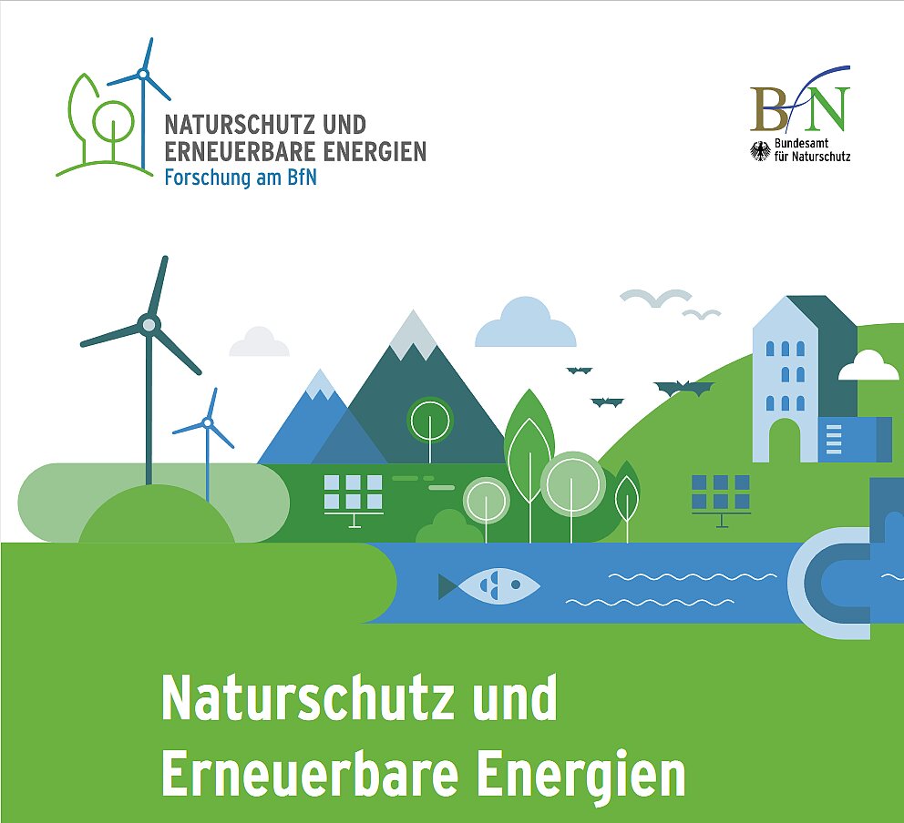 Titelseite der Broschüre Naturschutz und Erneuerbare Energien