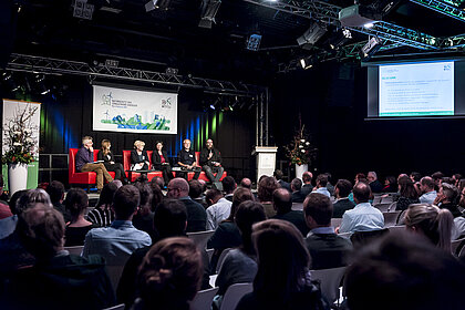 TeilnehmerInnen der Podiumsdiskussion „Zukunft der Landschaft – Landschaft der Zukunft (November 2018, Berlin)