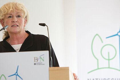 BfN-Präsidentin Jessel am Rednerpult